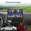 1 Din Radio with Bluetooth, 7 Inch Flip Out Screen Retractable Car Stereo Support FM/SWC/TF/USB/Type C/AXU + Rear View Camera