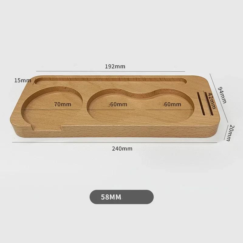 51/53/58 мм деревянная подставка для кофе, держатель портафильтра, подставка для прижима, рычаг распределения эспрессо, держатель фильтра