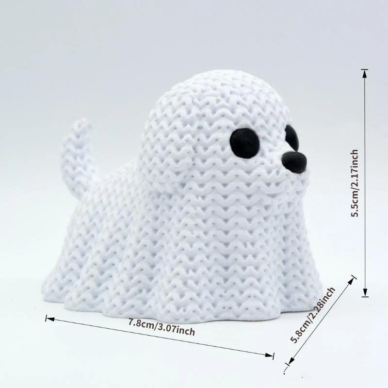 3D-печатные мини-фигурки призрачных кошек и собак на Хэллоуин, Милые жуткие питомцы-призраки, Украшения для микро-ландшафта, Вечеринка, Хэллоуин, Декор