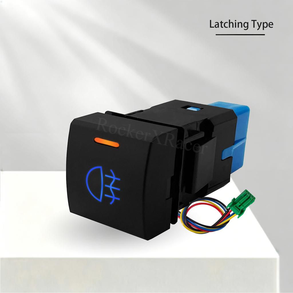 12V Push Switch ON-OFF Momentary Button for Toyota LandCruiser 300 Corolla RAV4 Camry Hilux Fog LED Light Bar Camera Garage Horn