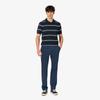 [lacoste] Men's Open-Collar Pin Stripe Short-Sleeve Sweater Polo Shirt PH396E-56G166