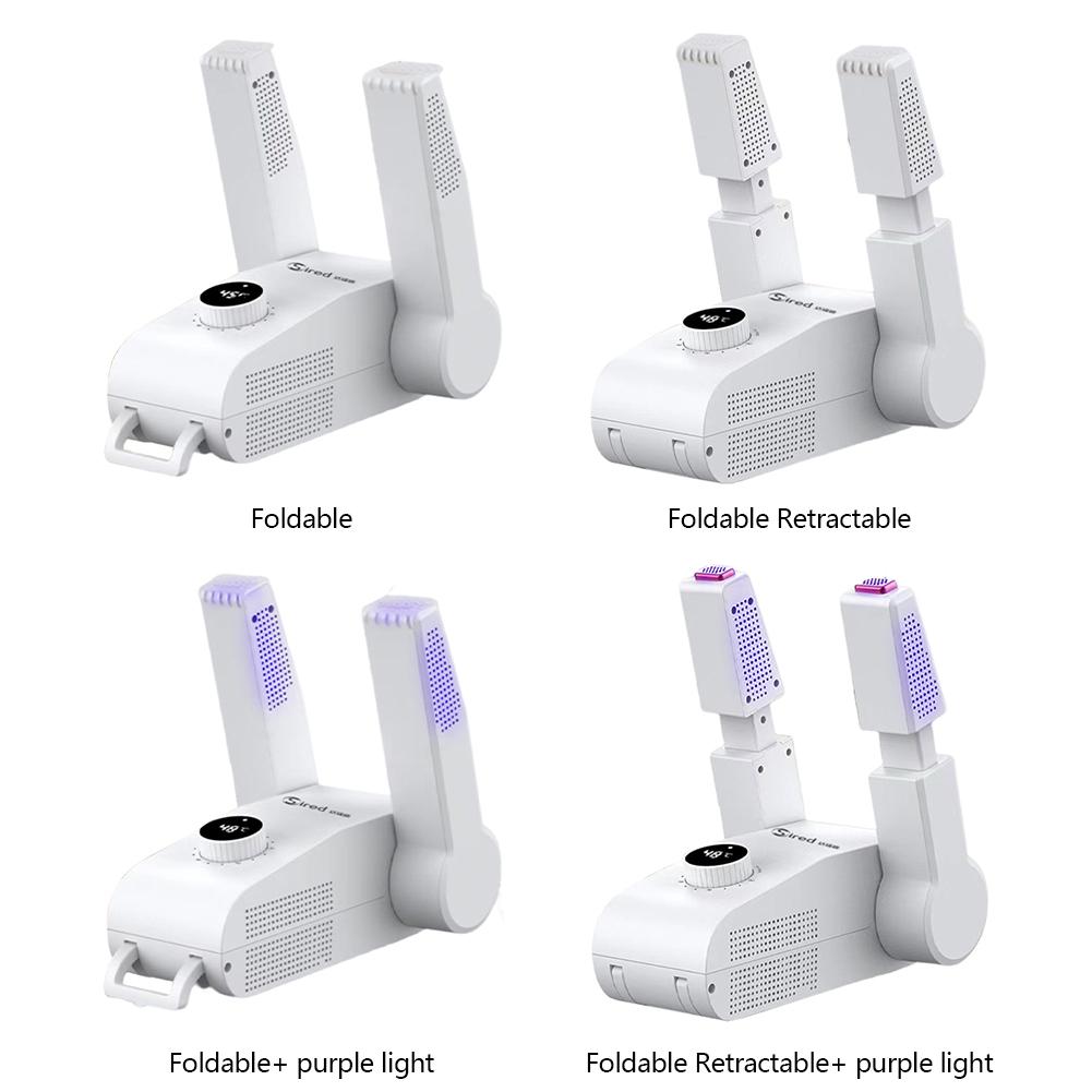 Сушилка для обуви, дезодорирующая сушка, осушитель, 360 градусов, умная электрическая сушилка для обуви, фиолетовый светильник, антибактериальная быстрая сушилка, нагреватель