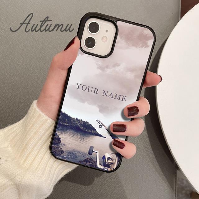 Рыба Повтор Персонализированное Имя Карп Чехол для Телефона для iPhone 17 Air 15 16 16e 11 12 13 14 Pro Max Plus Чехол coque Fundas