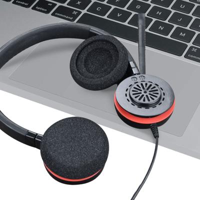 Сменные амбушюры для наушников Jabra evolution 20 20se 30, кожаные сменные чехлы для запасных частей