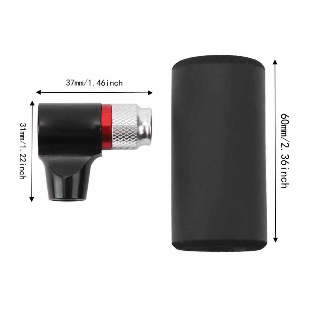 with Foam Sleeve CO2 Bicycle Tire Inflator Bike Tire CO2 Adapter Road Bikes, Mountain Bikes