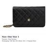 Chanel Кошелек на цепочке Стеганый Икра Золотистый Тон Черный AP0250-Y01864-C3906