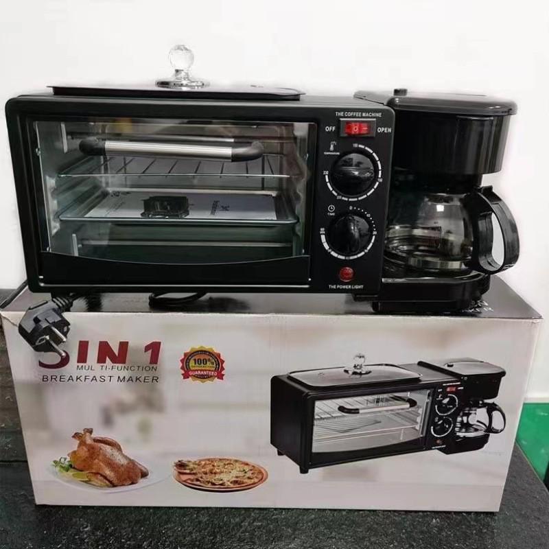 3-in-1 Multifunctional Breakfast Maker: Coffee, Toaster, and English Breakfast Machine