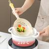Бытовая кухонная ложка для зачерпывания лапши, цельнолитая, с длинной ручкой, жаростойкая, дренажная ложка для зачерпывания