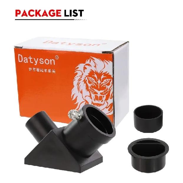 Datyson 0.965" to 1.25" 90° Diagonal Adapter Telescope Accessory for Stargazing