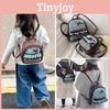 Cotton Kids Backpack With Retro Plaid Pattern For School And Play