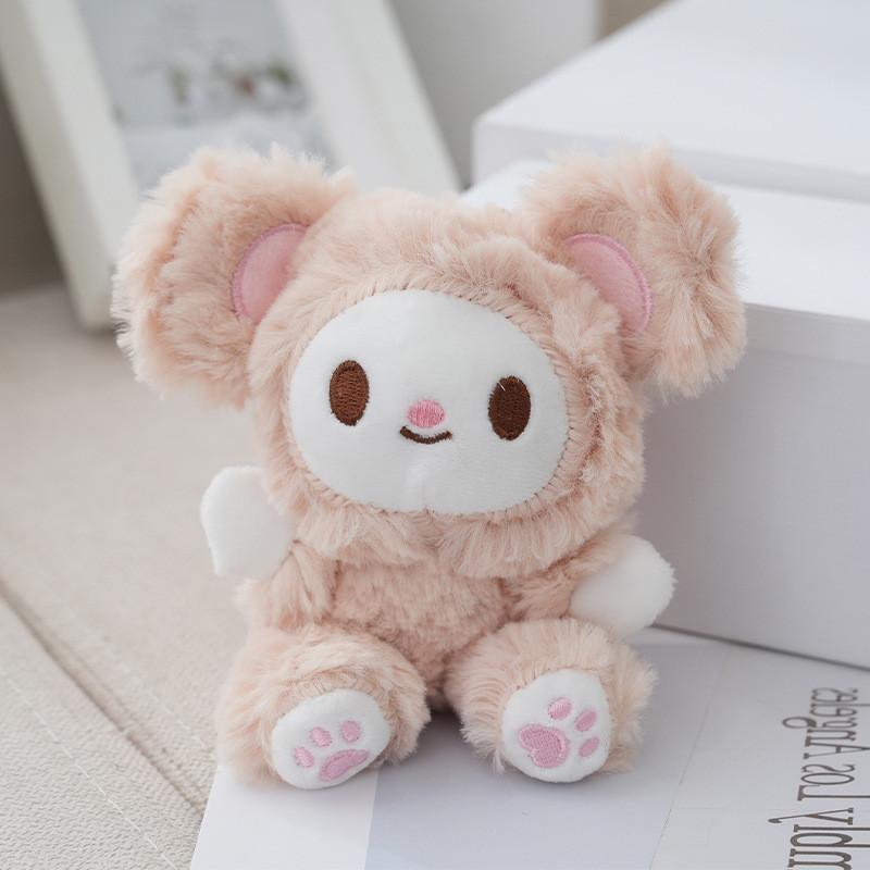 Очаровательный плюшевый брелок с милыми дизайнами кролика и медведя, идеально подходящий для подарков и аксессуаров, сделанных своими руками.