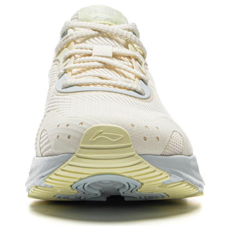 Li-Ning Удобные Универсальные Амортизирующие Упругие Износостойкие Низкие Повседневные Кроссовки для Бега Женские кроссовки Молочно-белые ARHV022-5