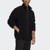 Adidas Originals Velvet Jackets Men's Black Stand Collar Moderate H32150