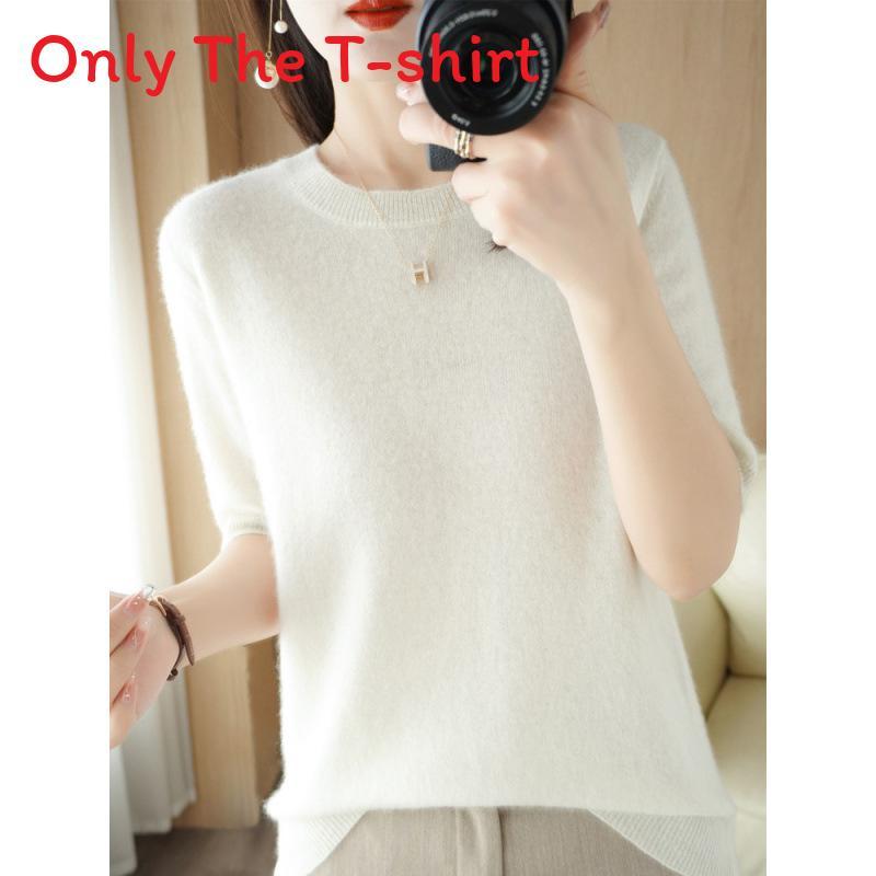 Womens Short Sleeve T Shirt With Polyester Blend Fabric For Casual Wear
