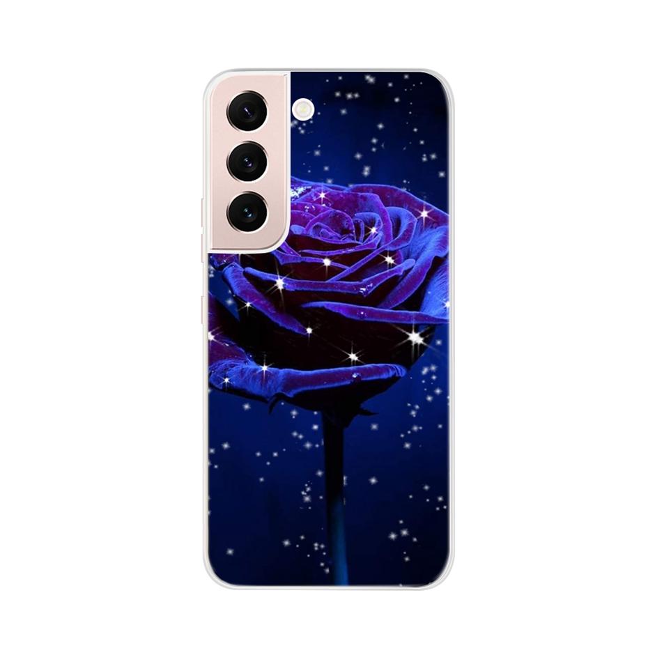 Красивый чехол для телефона с цветами для Samsung Galaxy S22 Pro S 22 Ultra 5G Чехол Милый Кот Мягкий Силиконовый TPU Чехол для Samsung S22 22Pro