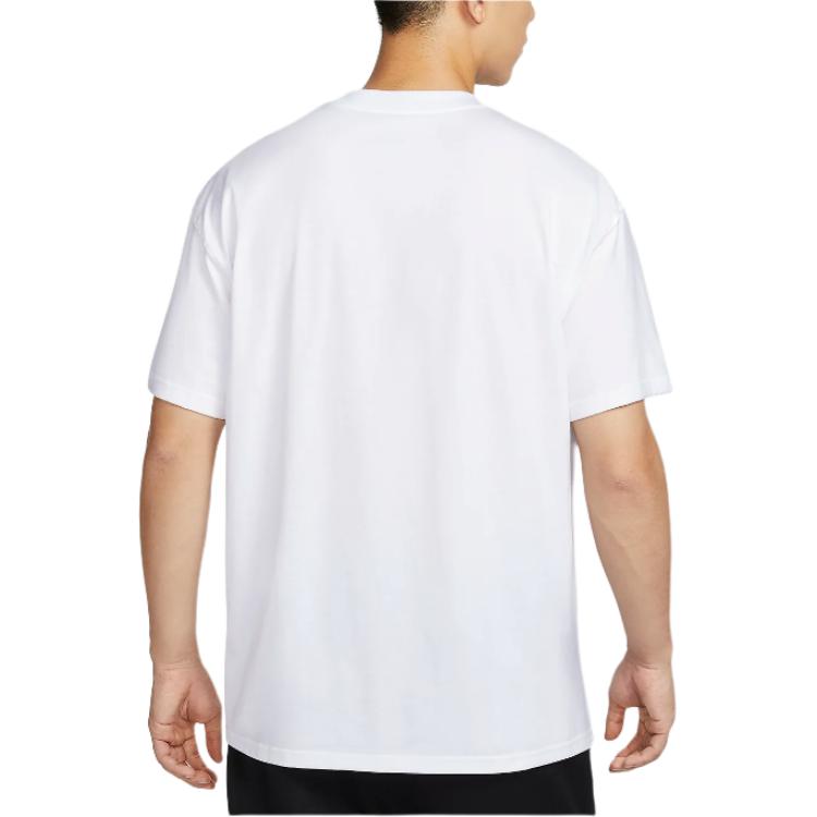 Nike Футболки мужские белые с круглым вырезом умеренного прямого кроя HF6186-100