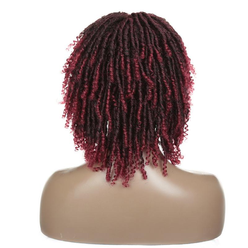 Синтетический короткий парик дреды Раста фальшивые локоны парики Афро боб черный твист парик из искусственных волос мужской натуральный парики с косами