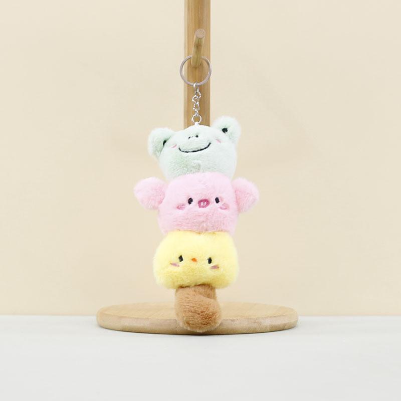 Очаровательный плюшевый брелок в виде головы панды для украшения сумки, мягкий и приятный на ощупь