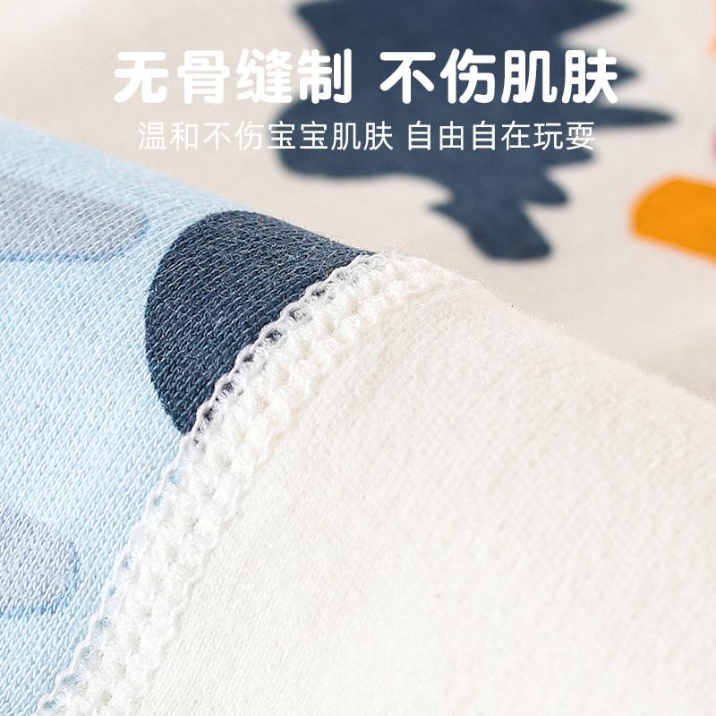 Baby jumpsuit made of pure cotton for spring and autumn newborns, long sleeved pajamas for newborns, men's and women's hoodies, crawling clothes
