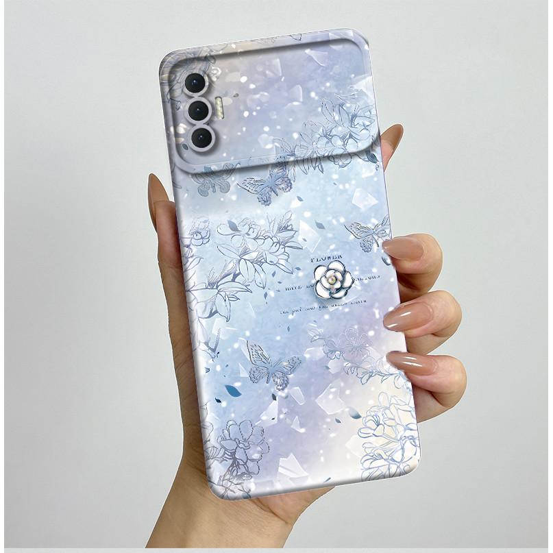Чехол для Tecno Spark 8P Модный Эстетичный Бабочки Цветы Ударопрочный Силиконовый Мягкий ТПУ Чехол для Телефона Spark8P KG7 KG7H KG7n Обложка