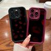 LZ23 Lips Kiss Heart Design Art Silicone Phone Case for iPhone 11 13 14 15 16 Pro Max 7 8 16 Plus 12 Mini XS Max XR Shockproof Back Cover