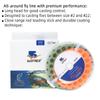 1PC Fly Fishing Line 80FT~100FT Orange/Moss Weight Forward Floating WF1F-WF9F 2 Welded Loops  Trout Fly Fishing Tackle Rivers Lakes Streams