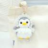 Fluffy Penguin Plush Keychain Apron Simulation Animals Plush Toy Penguin Car Keyring Kids Gifts