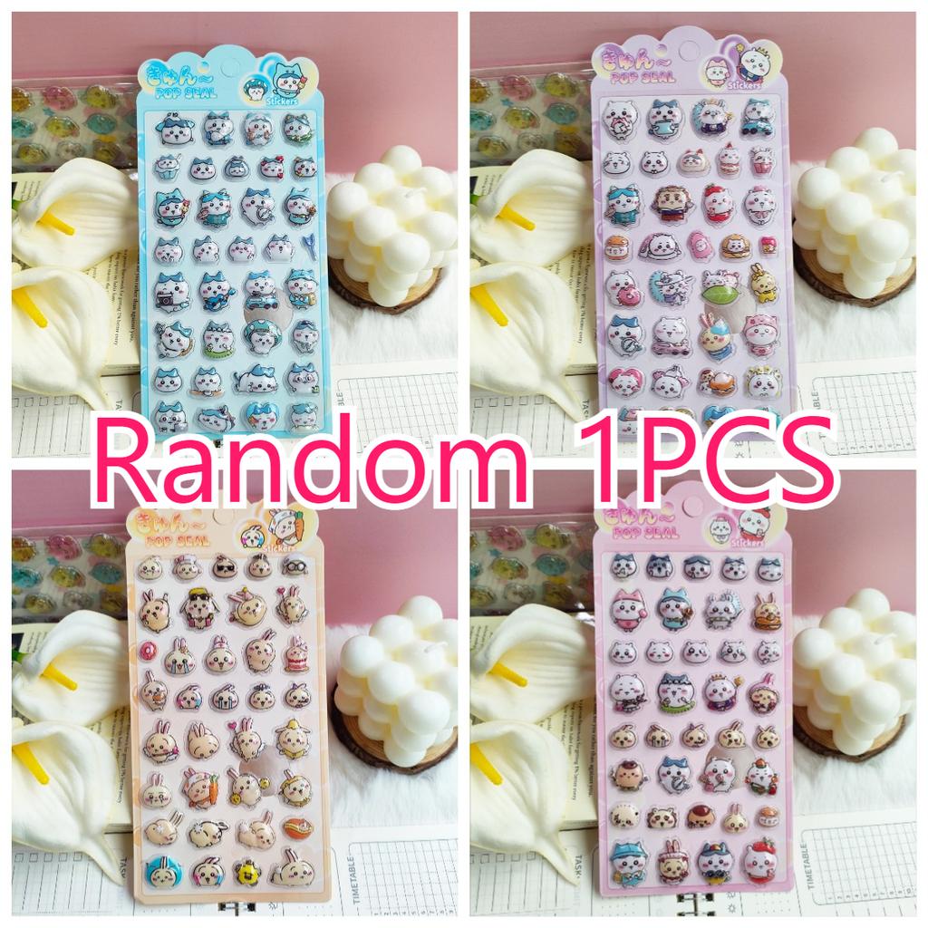 Kawaii Chiikawa 3D Relief Stickers, Self-Adhesive Cartoon Decals for Laptop Water Bottle Gift
