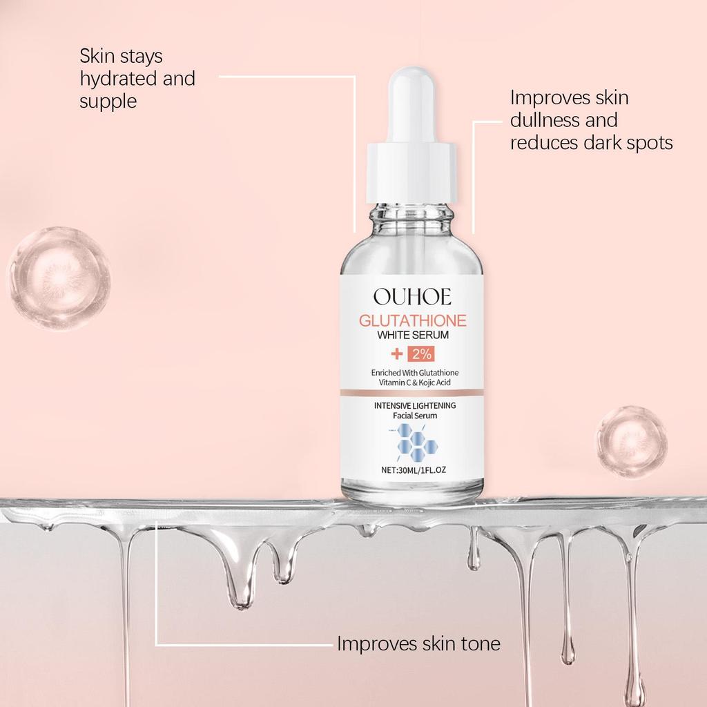 Эссенция глутатиона койевой кислоты уменьшает морщины, глубоко увлажняет и отбеливает кожу, косметическая эссенция