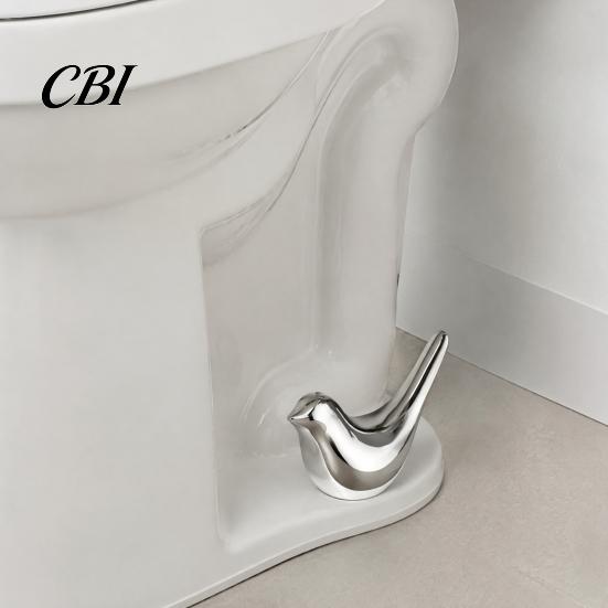 Decorative Ceramic Toilet Accessory 2PCS Bird Screw Covers, Bolt Caps, Modern Anti Slip Cover Style Universal Fit Caps for Home Bathroom Renovation