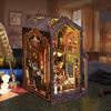 Набор «Уголок для книг» своими руками Деревянный кукольный домик 3D-пазл Сборная модель Полка для книг Закладка для книг Кукольный домик В подарок друзьям на Рождество