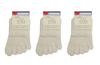 Hasegawa Silk Socks for Cold Set Five-Toe Relief, Layered, 3-Pair