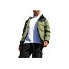 Li Ning Color Block Casual Logo Hooded Long Sleeve Cotton Jacket Men Jackets Thyme-Green AFMR467-5