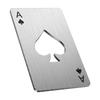 Stainless Steel Spade A Bottle Opener Poker Design Durable For Beer Bottles