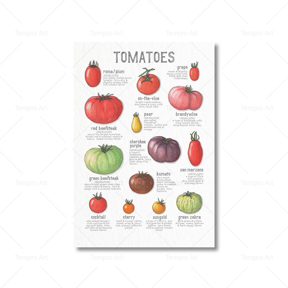 Еда овощи фрукты живопись грибы перец чили макароны формы печать плакатов стены книги по искусству холст картина кухня украшения дома