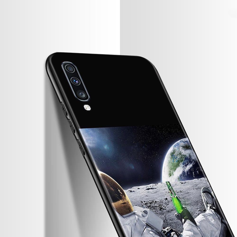 Силиконовый чехол для телефона Samsung Galaxy A50 A70 A10 A20e A30 A40 A20s A10s A10e A80 A90 A60 A30s, чехол в виде ракушки, Земли, Луны, Планеты