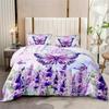 Fashion Fresh Duvet Cover Set, Butterfly Floral Print Bedding Set, Soft Comfortable Breathable Duvet Cover, For Bedroom Guest