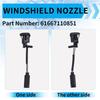 AM-1Pair New Windshield Heated Washer Sprayer Nozzle Jet 61667110851 For -BMW 1-Series E81 E82 E87 X3 E83 X5 E53 Z4 E85 E86