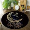 Винтажный круглый ковер, круглый коврик для дома, спальни, гостиной, коврики, напольный коврик, нескользящий круглый ковер для гостиной