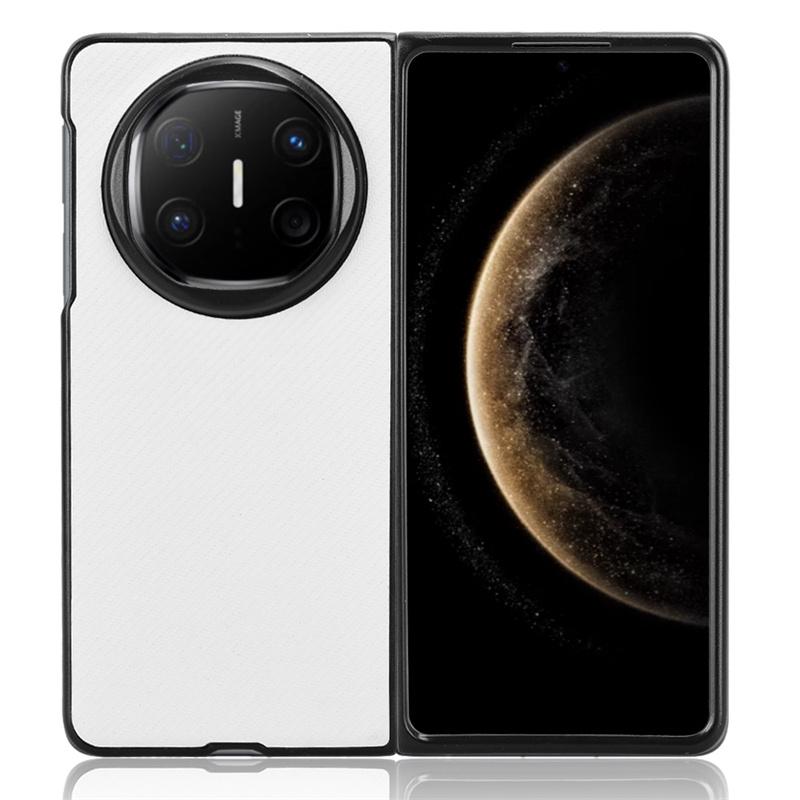 Чехол для Huawei Mate X6 Кожаная задняя панель из углеродного волокна Для Huawei Mate x6 X6 Чехол Жесткий складной защитный чехол для телефона