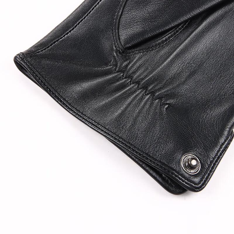 Hengyuanxiang Men's Lambskin Winter Cycling Gloves