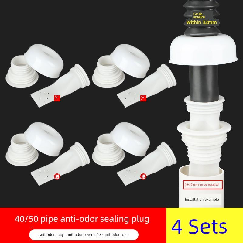 Silicone Bathroom Drain Pipe Anti-Odor Floor Drain Cover Gadget to Block Toilet Openings, Eliminate Odors and Small Flying Insects