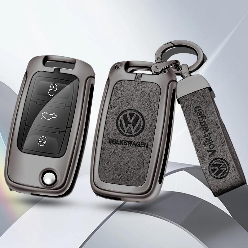 For VW Car Key Cover Fob Case Shell Bag Accessories For Volkswagen VW Polo Tiguan Golf Jetta Beetle Eos Scirocco Up Transporte