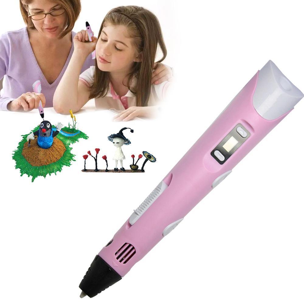 3D ручка с 12 цветами PLA-пластика в подарок детям и студентам