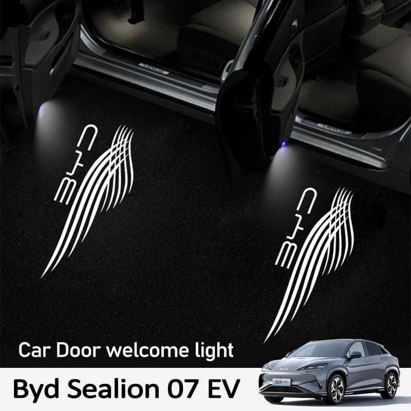 Для BYD Sealion 07 EV 2024 2025 Автомобильный приветственный свет Проекция на дверь Атмосферный свет Внутренняя модификация