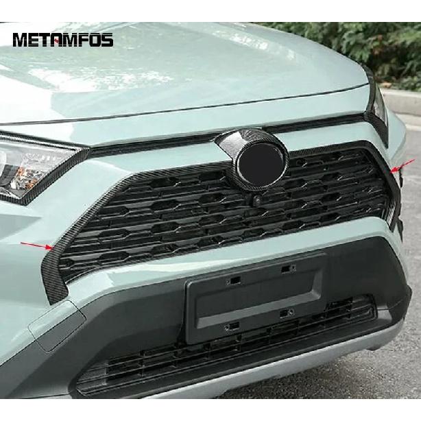 Для Toyota Rav4 Rav 4 Limited/LE/XLE/Hybrid -2024 2025 Хромированная сетка переднего бампера вокруг гоночной решетки отделка аксессуары