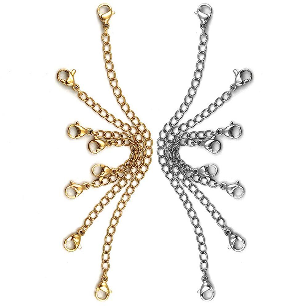 & Components Jewelry Accessories Extender /Safety Chain Extender DIY Necklace Bracelet Lobster lock