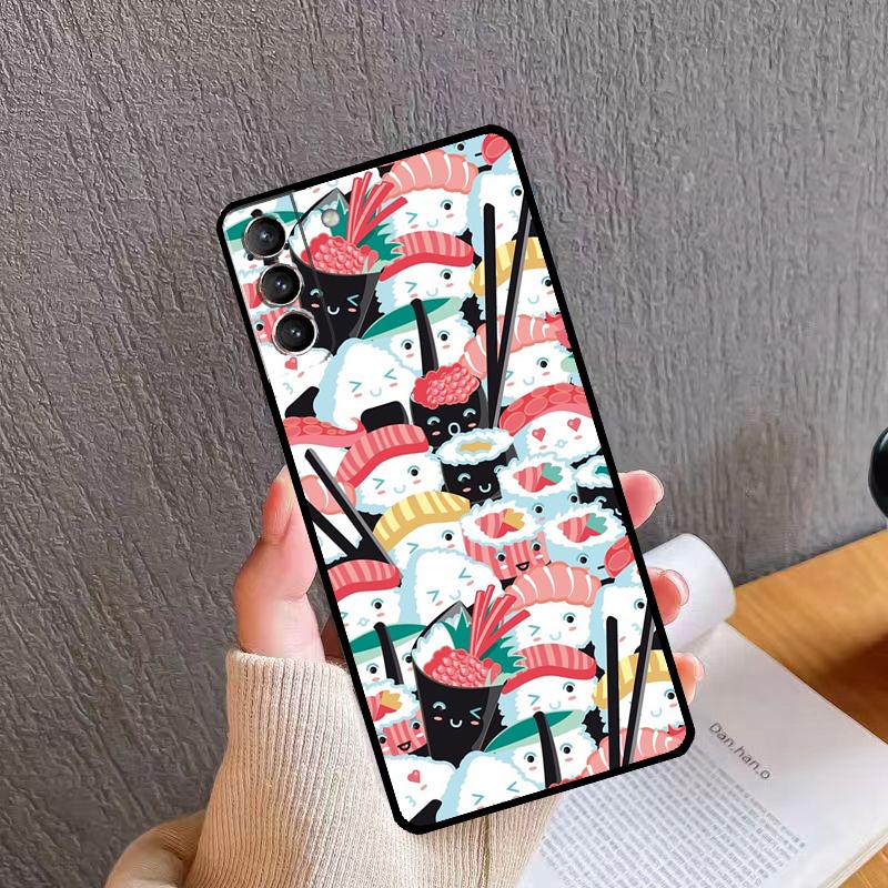 Милый Чехол для Телефона с Суши-Толпой Для Samsung Galaxy S24 Ultra S20 S21 S22 S23 S25 Plus S9 S10 S24 S25 FE