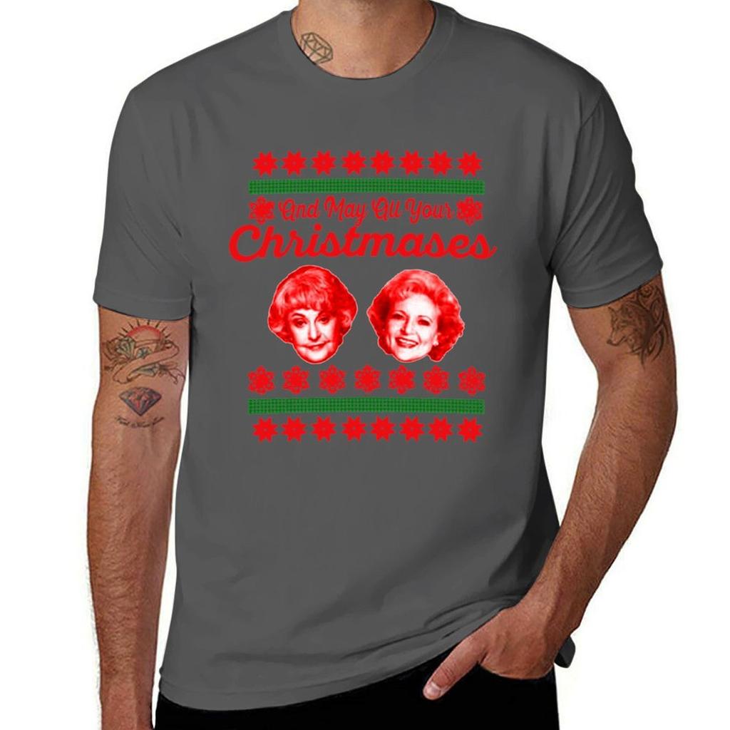 Golden Girls Christmas Tshirt Quick Dry Training Short Sleeve Tee