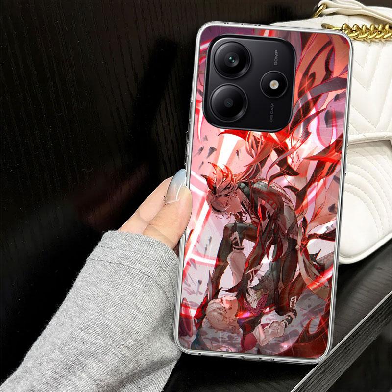 Чехол Arlecchino Genshin Impact для телефона Xiaomi Redmi Note 14 13 12 11 Pro Plus Чехол для телефона 14S 12S 11S 11E 11T 10S 10 9S 9 Силиконовый F